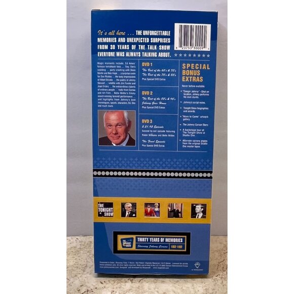 Johnny Carson Ultimate Collection 3 DVD Set The Tonight Show Long Box 7 Hours - Picture 2 of 8